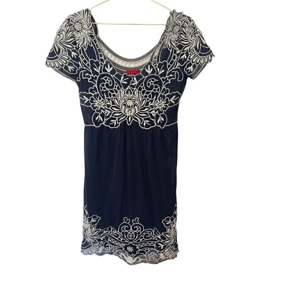 Vintage Y2K floral Vivienne Tam babydoll dress
